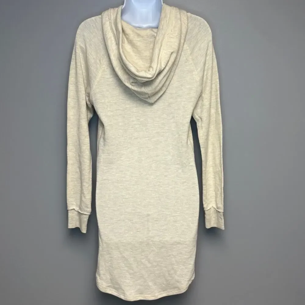 NWT Disney Mickey Glitter‎ Neutral Hoodie Sweatshirt Beachy Cover Up Dress Sz S